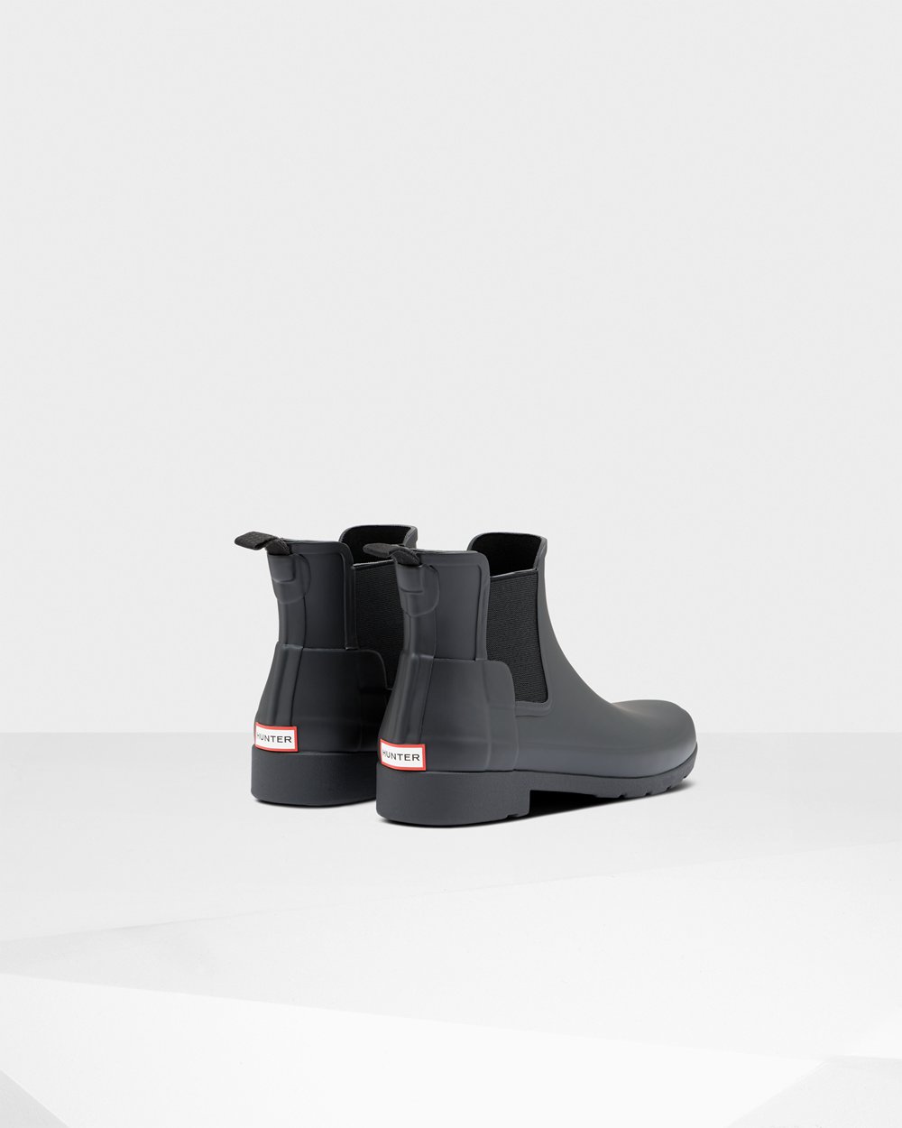 Women Hunter Refined Slim Fit | Chelsea Boots Black | NZ-70439-QYNV